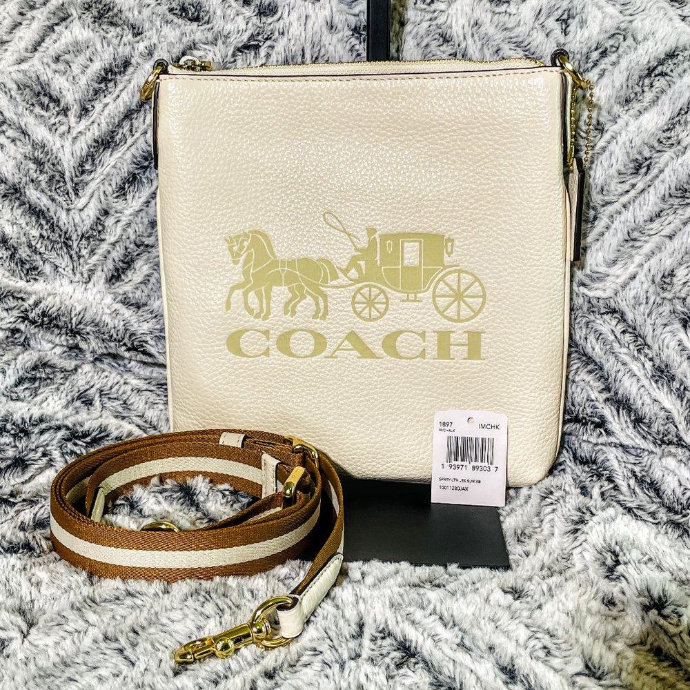 NWT - COACH JES SLIM CROSSBODY WITH HORSE AND CARRIAGE (1897)